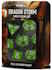 Dragon Storm Inclusion Resin Dice Set: Green Dragon Scales