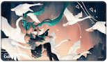 Ultra Pro: UP38660 Hatsune Miku - Stitched Edge Playmat - Winter - Swan Song MtG