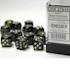 Chessex Signature 16mmd6 (12dice) Leaf Black G