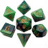 7-Die Set Combo: Green-Light Green/Gold