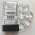 7-Die Set Translucent: Clear/White